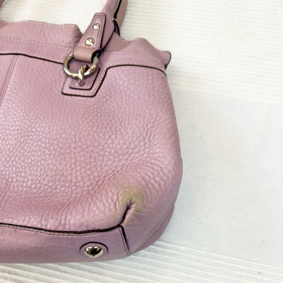 Coach Penelope Pebble Leather Satchel in Lilac - Picture 8 of 13